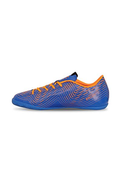 Nivia Encounter 9.0 Football Stud/Shoes (Royal Blue/Orange) | Synthetic Leather |Light weight insole