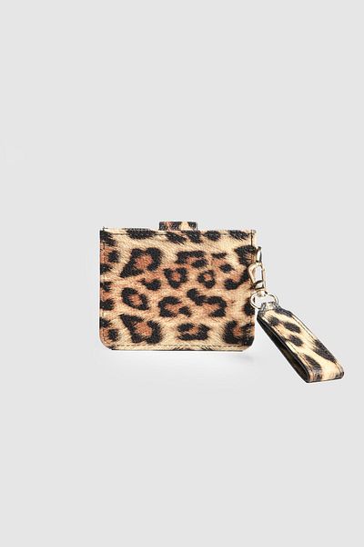 La La'Graccio Paris La'Graccio Paris Women's Greenhouse Card Holder Wallet Leopard