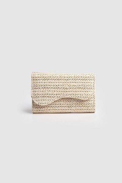 La La'Graccio Paris La'Graccio Paris Women's Babon Wallet Straw Cream