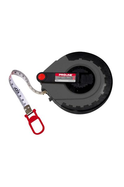 PROLINE Long Tape Measure With Reinforced Fiber Tape 20M