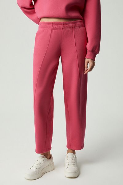GRIMELANGE Morgans Women's Wide Leg Oversize Pink Sweatpants