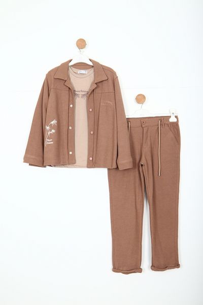 xo kids moda Boy's Top and Bottom Set 7-11 Years 13521