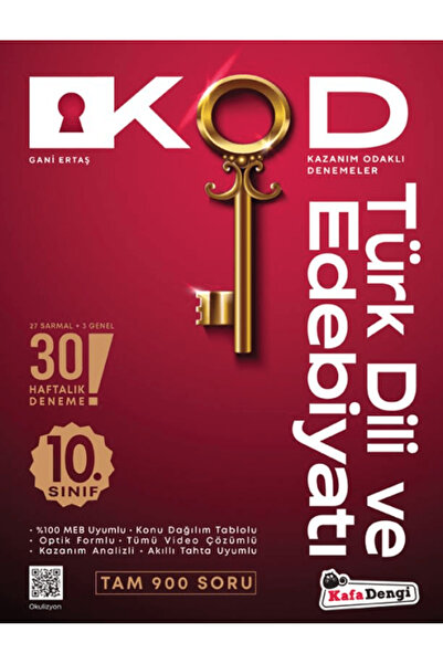 Kafa Dengi Yayınları 10. Sınıf Türk Dili ve Edebiyatı KOD 30 Deneme / Kolekti...