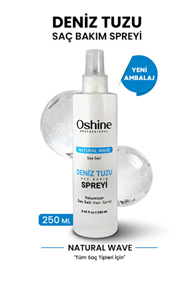 OSHİNE Onarıcı Hacim Ve Dolgunluk Etkili Deniz Tuzu Saç Spreyi, Volumizer Sea...