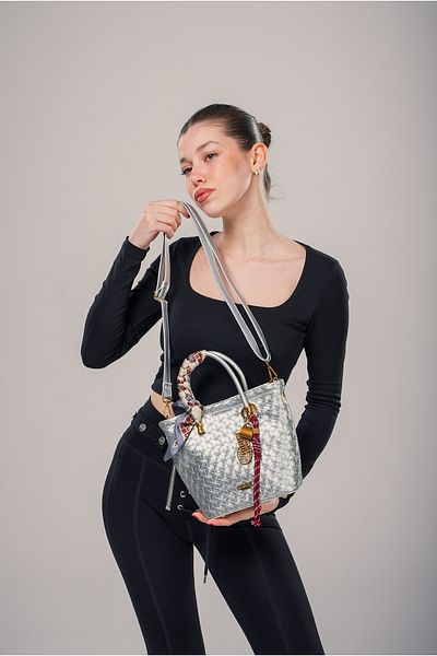 ÇÇS Ççs Women's Shoulder Bag Ccs18044 Silver