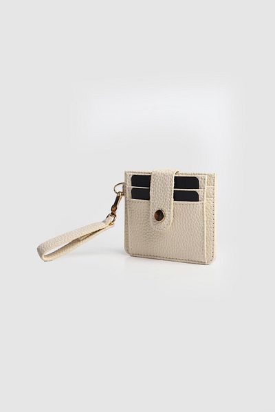 La La'Graccio Paris La'Graccio Paris Women's Greenhouse Card Holder Wallet Cream