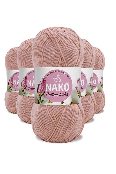 NAKO 5 Pieces Cotton Luxury Vest Tunic Sweater Blouse Cardigan Lanyard Wool Powder 97545
