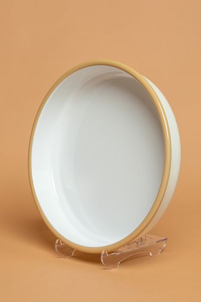 EBUTAY Crema Di Siena Enameled Round Cream Baking Tray |   Ebutay