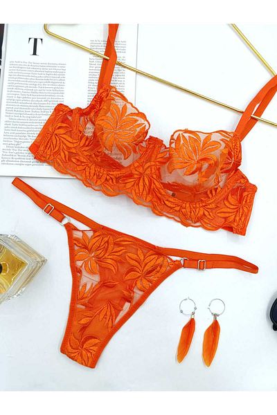 La Linaa Set bralet pentru femei Mona Orange