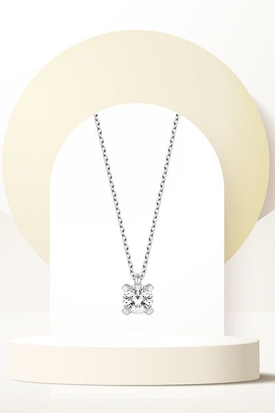 Swaroski Zirconia Solitaire Women's Necklace - Elegant Choice for Special Moments