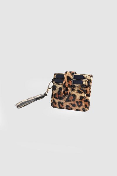 La La'Graccio Paris La'Graccio Paris Women's Greenhouse Card Holder Wallet Leopard