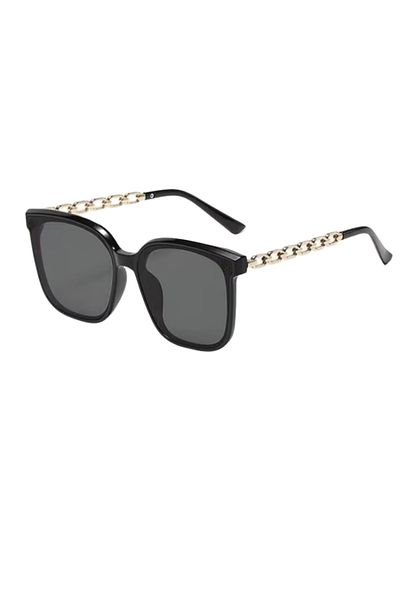 MACERATİ Cloe Unisex Black 2025 Metal New Season Sunglasses