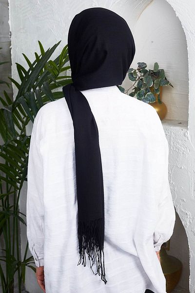 Golden Rose Cotton Emerald Tassel Shawl