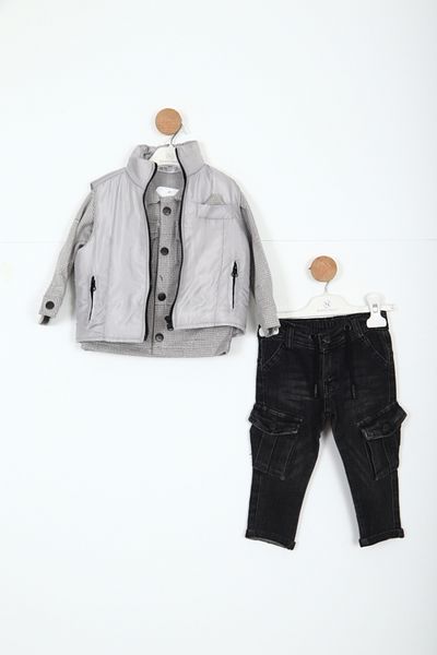 xo kids moda Boy's Top and Bottom Set 6-36 Months 11087