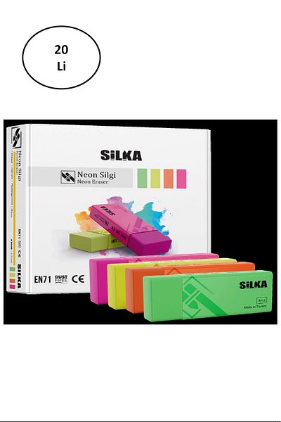 MATMEL Neon Silka - Set of 20 Erasers