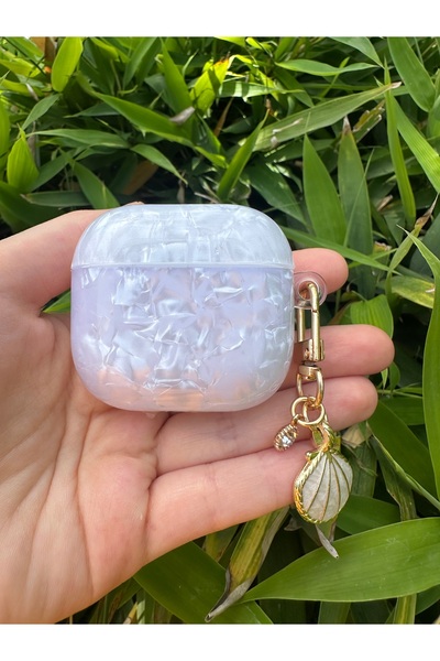 CASABLANCA Apple AirPods 3Rd Generation Compatible Earphone Case with Seashell and Stone Charm
