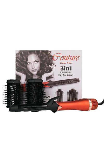 Couture Hair Pro 3 in 1 Interchangeable Hot Air Brush Set