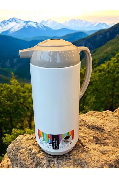 AHİR TİCARET Press Lid 1.6 Lt. Glass Tea Thermos