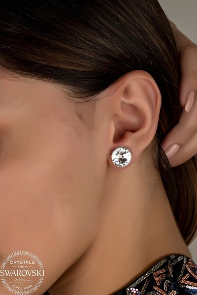 Swaroski Zirconia Crystal Stone Studded Earrings