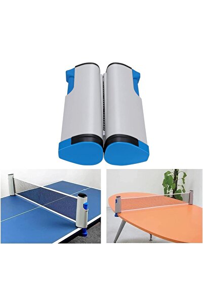 Telvesse مجموعة من 6 شبكات تنس طاولة، مجموعة كرات مضرب، شبكة بينج بونج ذات شد تلقائي، تناسب جميع الطاولات