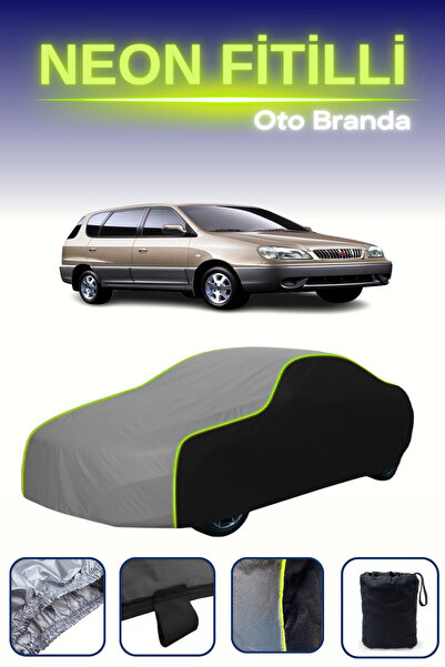 Cemku Fast أسود-رمادي-أسود [كيا كارينز 2000 - 2002] مشمع سيارة متوافق مع حبال...