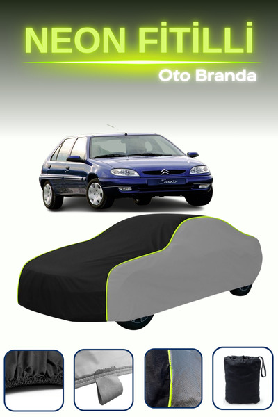 Cemku Shade رمادي-أسود-رمادي [سيتروين ساكسو 5 أبواب 1998 - 2002] قماش مشمع سي...