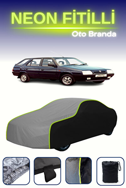 Cemku Fast أسود-رمادي-أسود [سكودا فافوريت إستيت 1991 - 1994] مشمع سيارة متواف...