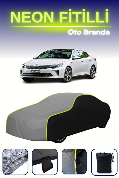 Cemku Fast أسود-رمادي-أسود [كيا أوبتيما 2016 - 2021] مشمع سيارة متوافق مع حبا...