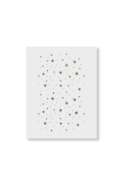 OEM Sablon Perete Vopsire, Tencuiala 900x600x0.7mm Twinkle Stars Refolosibil, Model Mxsp7094