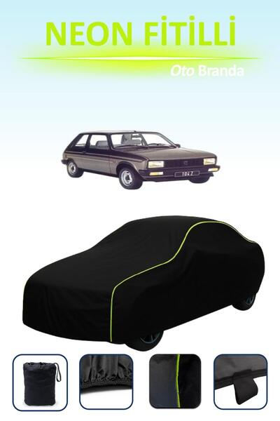 Cemku Cool أسود [بيجو 104 كوبيه] مشمع سيارة متوافق مع حبال النيون، مقاوم للما...