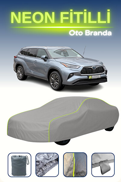 Cemku Shine رمادي [تويوتا هايلاندر / كلوجر 2019 - 2021] مشمع سيارة متوافق مع حبال النيون، مقاوم للماء والغبار