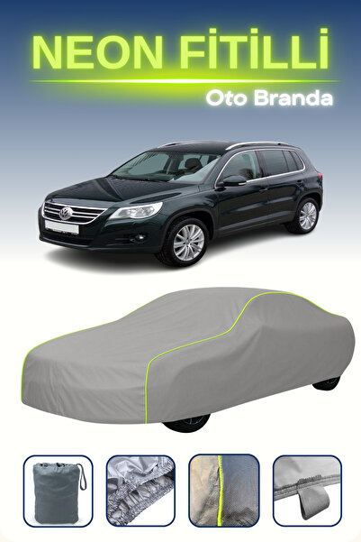 Cemku Shine رمادي [فولكس فاجن تيجوان 2008 - 2011] مشمع سيارة متوافق مع حبال ا...