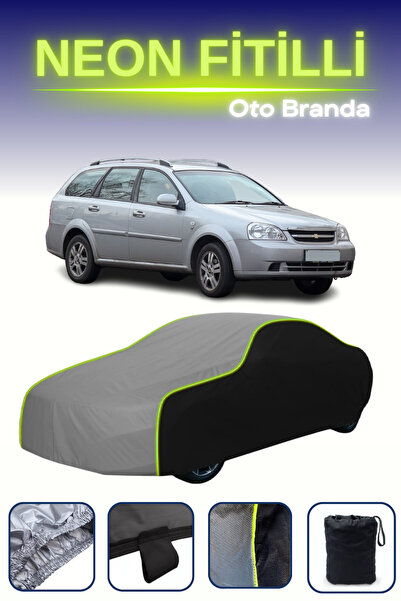 Cemku Fast أسود-رمادي-أسود [شيفروليه لاسيتي واجون] غطاء سيارة متوافق مع حبال ...