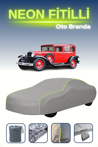 Cemku Shine رمادي [Fiat 522 C 1931 - 1933] مشمع سيارة متوافق مع حبال النيون، ...