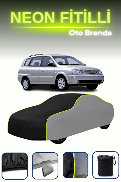 Cemku Shade رمادي-أسود-رمادي [كيا كارينز 2002 - 2006] غطاء سيارة متوافق مع حب...