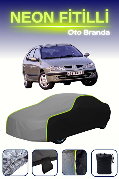 Cemku Fast أسود-رمادي-أسود [رينو ميجان 5 أبواب 1999 - 2002] مشمع سيارة متوافق...