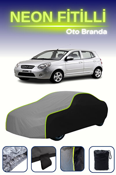 Cemku Fast أسود-رمادي-أسود [كيا بيكانتو 2007 - 2011] مشمع سيارة متوافق مع حبا...