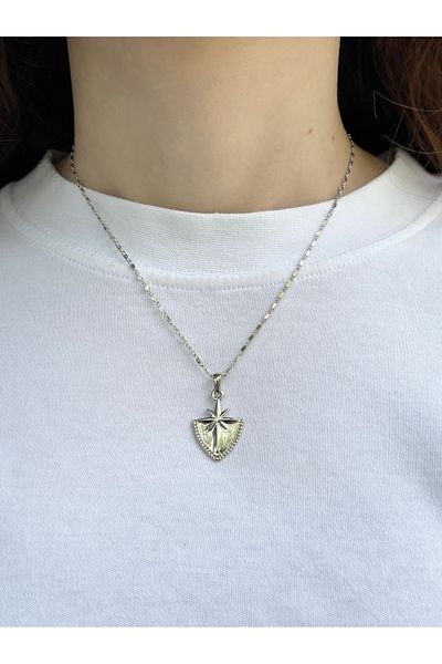 Eylülün Takısı Women's Silver Color Polar Star Necklace