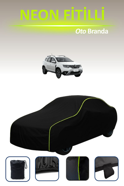 Cemku Cool أسود [رينو داستر 1] مشمع سيارة متوافق مع حبال النيون، مقاوم للماء ...