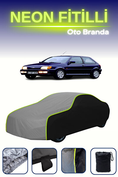 Cemku Fast أسود-رمادي-أسود [Ford Fiesta 3 Door 1994 - 1995] مشمع سيارة متوافق...