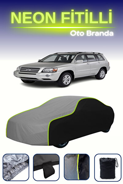 Cemku Fast أسود-رمادي-أسود [تويوتا هايلاندر 2001 - 2006] مشمع سيارة متوافق مع النيون