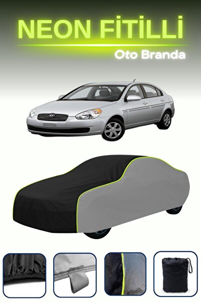 Cemku Shade رمادي-أسود-رمادي [Hyundai Accent 4 Door 2006 - 2011] مشمع سيارة م...