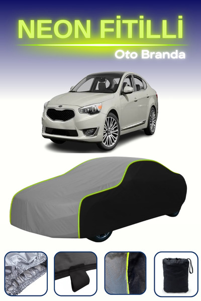 Cemku Fast أسود-رمادي-أسود [Kia K7 / Cadenza 2013 - 2016] مشمع سيارة متوافق م...