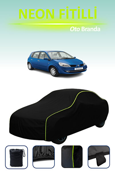 Cemku Cool أسود [رينو سينيك 2003 - 2009] مشمع سيارة متوافق مع حبال النيون، مق...