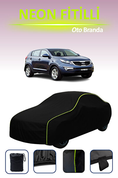 Cemku Cool أسود [كيا سبورتاج 2010 - 2013] مشمع سيارة متوافق مع النيون، مقاوم للماء والغبار