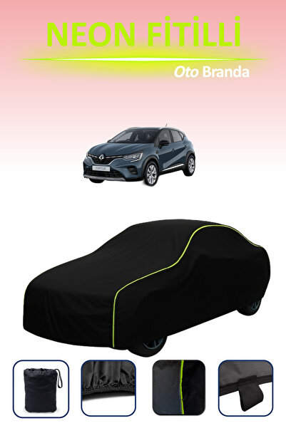 Cemku Cool أسود [رينو كابتور 2017 - 2019] مشمع سيارة متوافق مع حبال النيون، م...