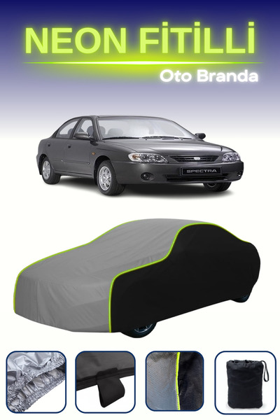 Cemku Fast أسود-رمادي-أسود [كيا سيراتو / سبكترا سيدان 2004 - 2007] مشمع سيارة...