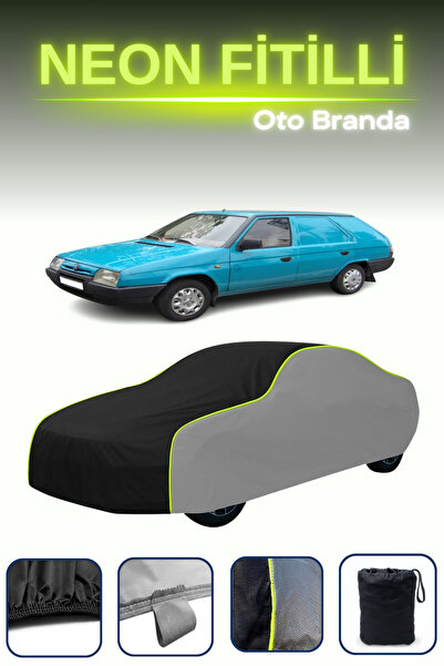 Cemku Shade رمادي-أسود-رمادي [سكودا فافوريت فورمان] مشمع سيارة متوافق مع حبال النيون، مقاوم للماء والغبار