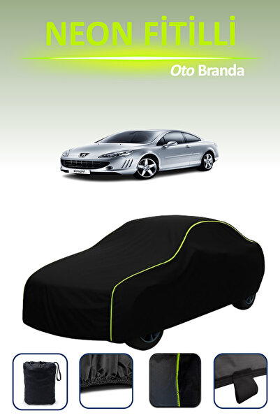 Cemku Cool أسود [بيجو 407 كوبيه 2005 - 2021] مشمع سيارة متوافق مع حبال النيون...