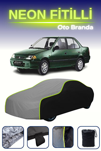 Cemku Fast أسود-رمادي-أسود [سوزوكي سويفت سيدان 1991 - 1996] مشمع سيارة متوافق مع النيون